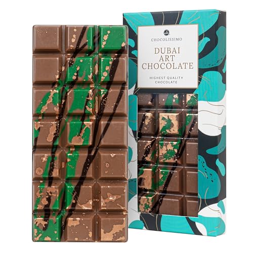 CHOCOLISSIMO - Dubai Vollmilchschokolade Dubai-Schokolade Edles Schokoladengeschenk für besondere Anlässe Luxuriöse Belgische Schokolade Schokoladengeschenk Feinkost Geschenk Geschenke für Frau