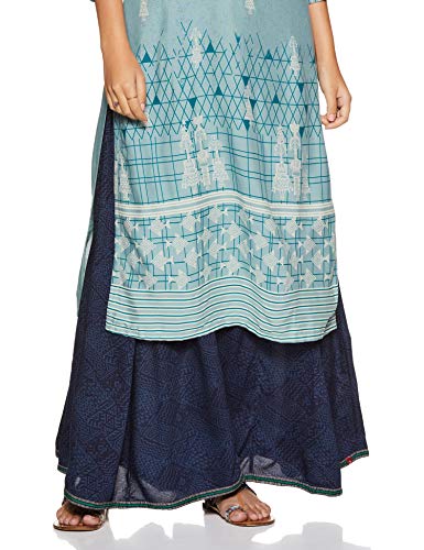 Image of BIBA Women's Rayon Palazzo Bottom