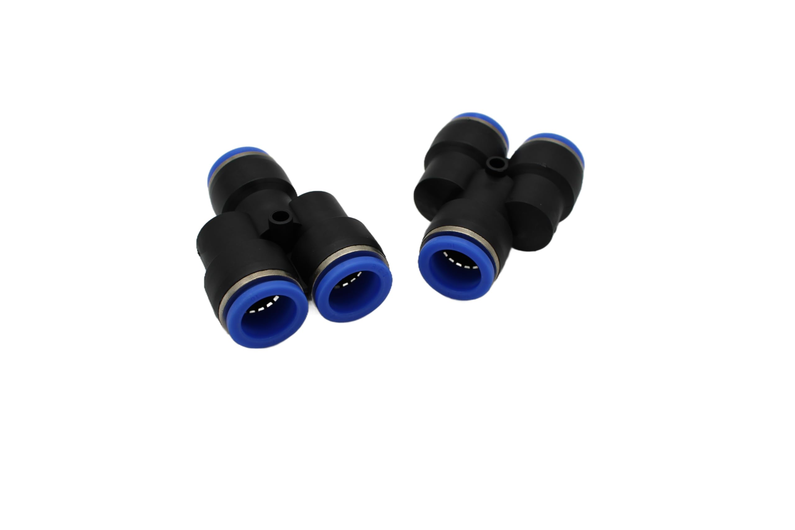 Raccord en Y pneumatique 16 mm IQS avec trois sorties / connecteur à air comprimé (2, connecteur en Y Ø 16 mm)
