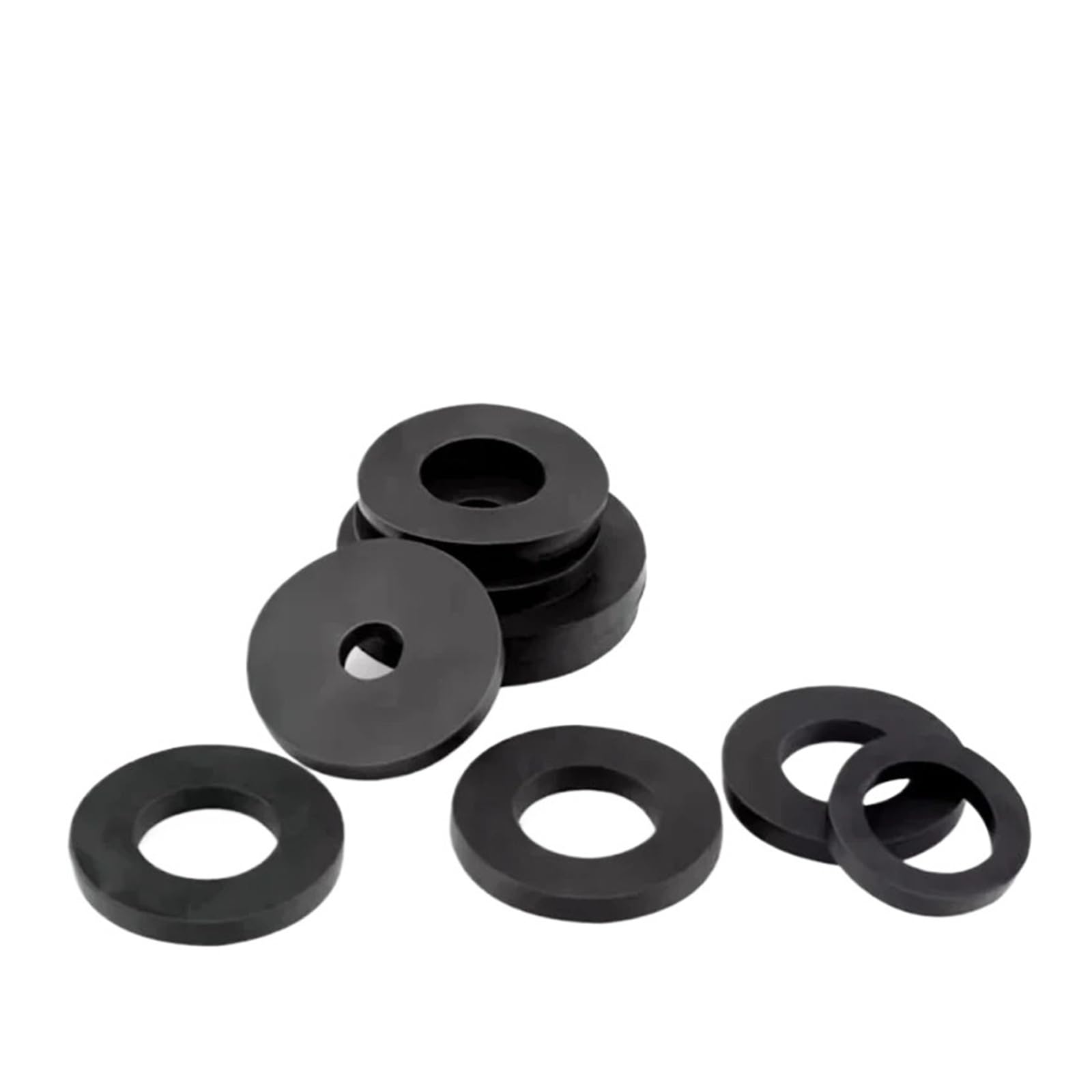 Arandela Plana Negra, Juntas de Goma de 2-42mm, Arandelas de Sellado antiaceite, Junta tórica Impermeable, amortiguadora for Grifo, tubería, Manguera de Agua(42x56x3mm-10pcs)