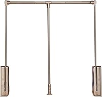 Vista 8 de LDIW Closet Pull Down Rods Aluminum Pull Down Closet Rod Hanger Wardrobe Lift Rail Organizer Storage System for Bedroom Cloakroom,Black,830~1150mm