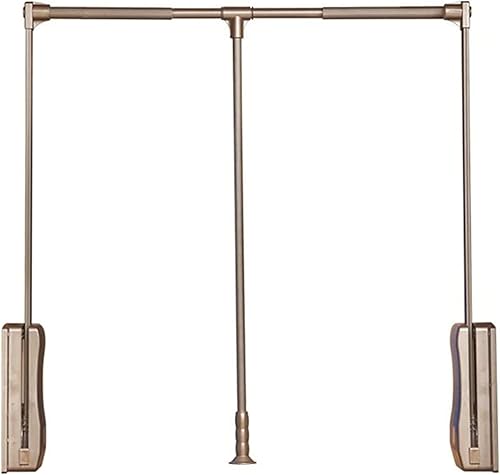 Miniatura 8 de LDIW Varillas extraíbles de aluminio para armario, percha para barra de armario, sistema de almacenamiento para dormitorio, guardarropa, color