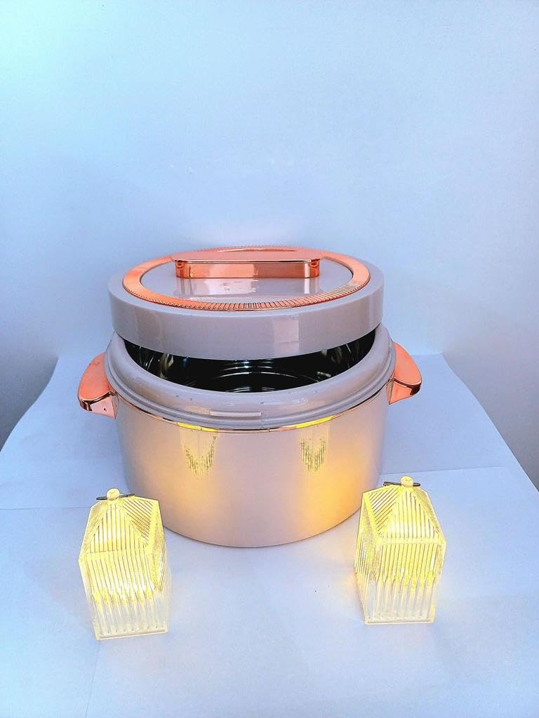 The EventSaga Stainless Steel Casserole, Pink 1