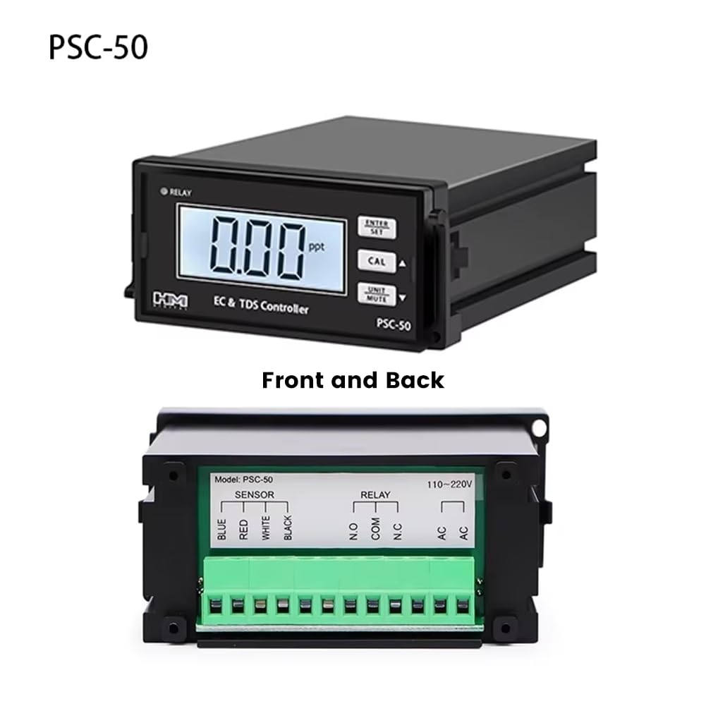 Controlador de Monitor TDS EC Medidor de Conductividad Tratamiento de Agua Industrial Controlador de Conductividad EC PH