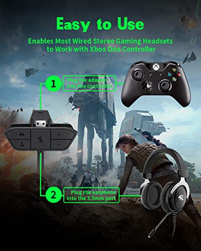 Aojaki Olclss Stereo Headset Adapter, Xbox Controller Adapter Xbox Mic Adapter For Xbox One/One S/X/Elite 1/ Elite2/ Series S/X Controller-Adjust Audio Balance (Game Sound & Voice Chat)-Low Latency thumb #5