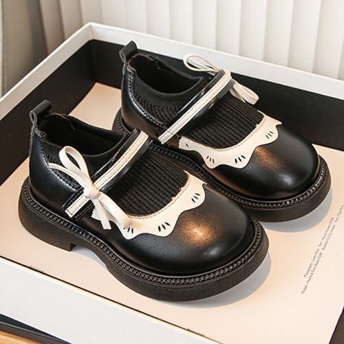 Girls Ballet Flat Dress Shoes Comfortable Non Slip Mary Jane Wedding Party Soft Sole Flower Princess Shoes4