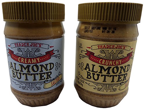 Trader Joe's Almond Butter Two Pack - Crunchy + Creamy Almond Butter Two Pack Salted - Salt