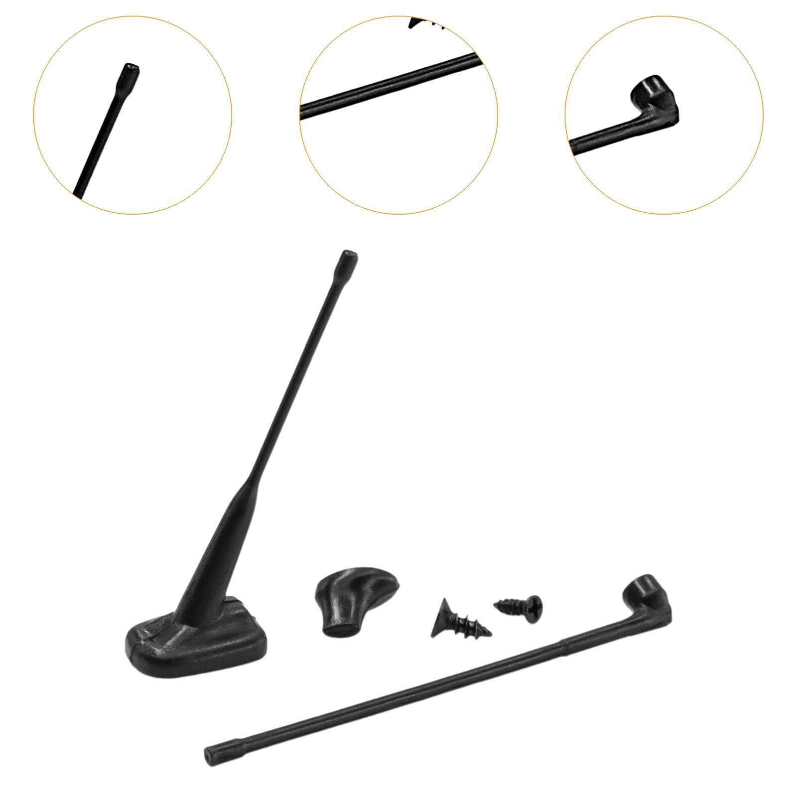 Menolana RC Truck Simulation Roof Antenna 1/14 Scale Replacement Decorative Accessory Heavy Duty RC Car Antenna Parts