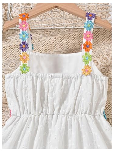 Verdusa Girl's Boho Cute Tank Summer Dress Sleeveless High Waisted A Line Ruffle Midi Dresses4