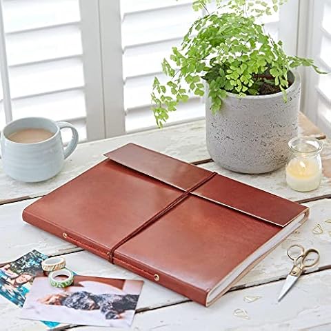 Distressed Leather Photo Album by Paper High Cover