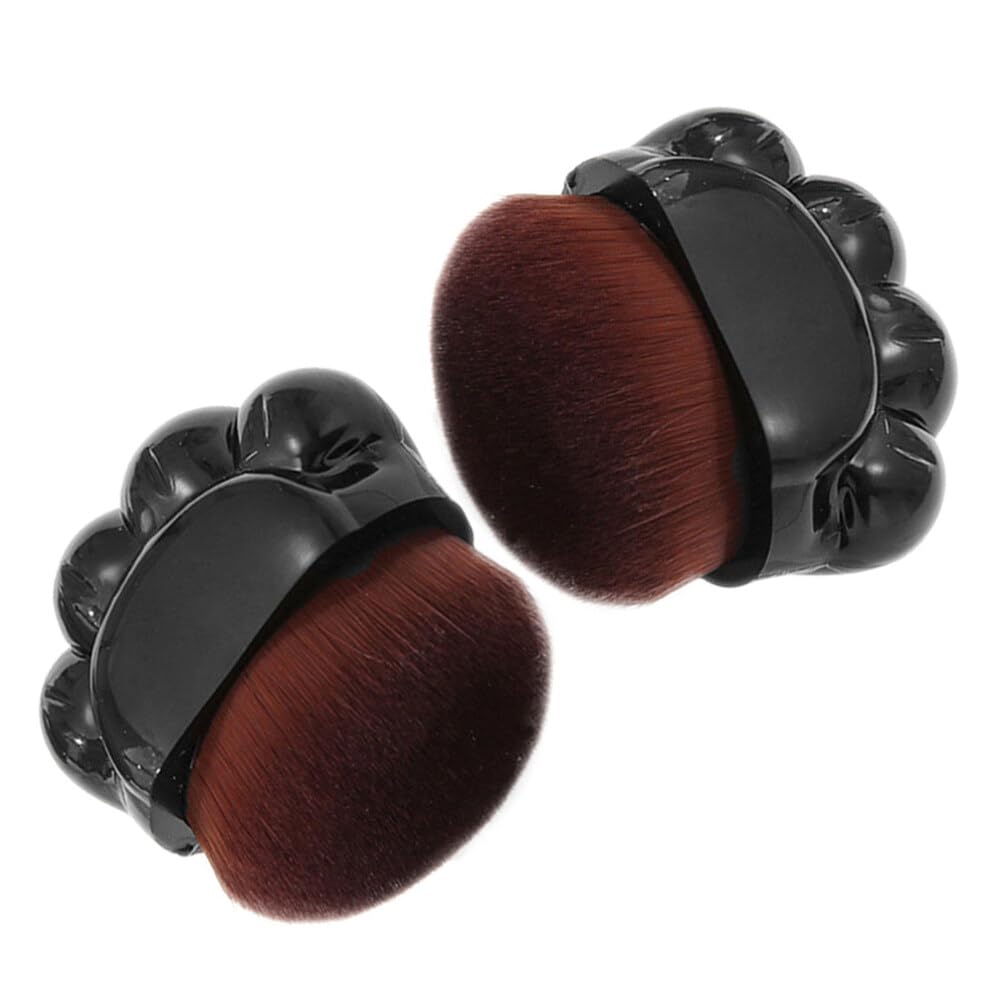NOLITOY 2pcs Cat Paw Shaped Makeup Brush Foundation Brush for Blush Concealer Sunscreen Applicator