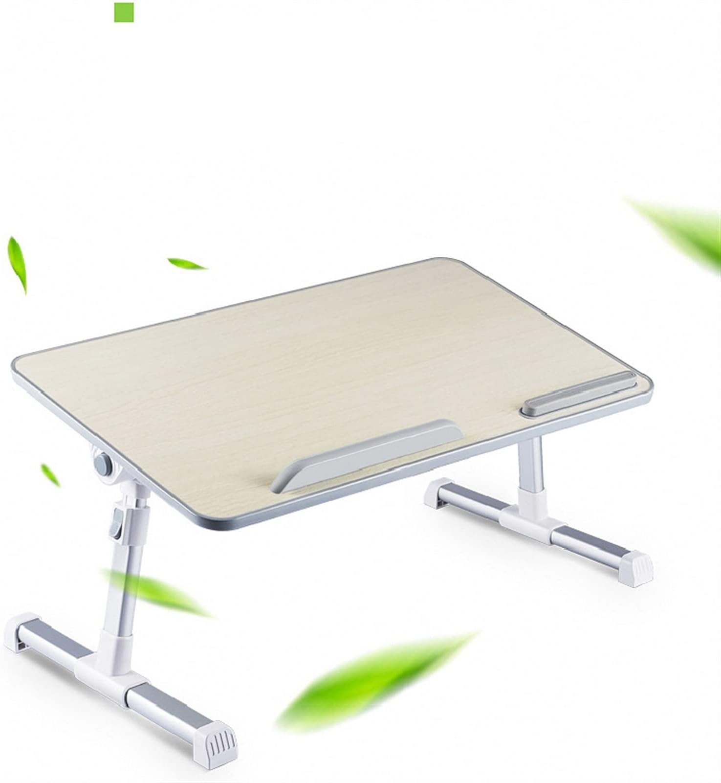 – Multi-functional Folding Laptop Stand Holder Study Table Desk Wooden Foldable Computer Desk (Color : A)