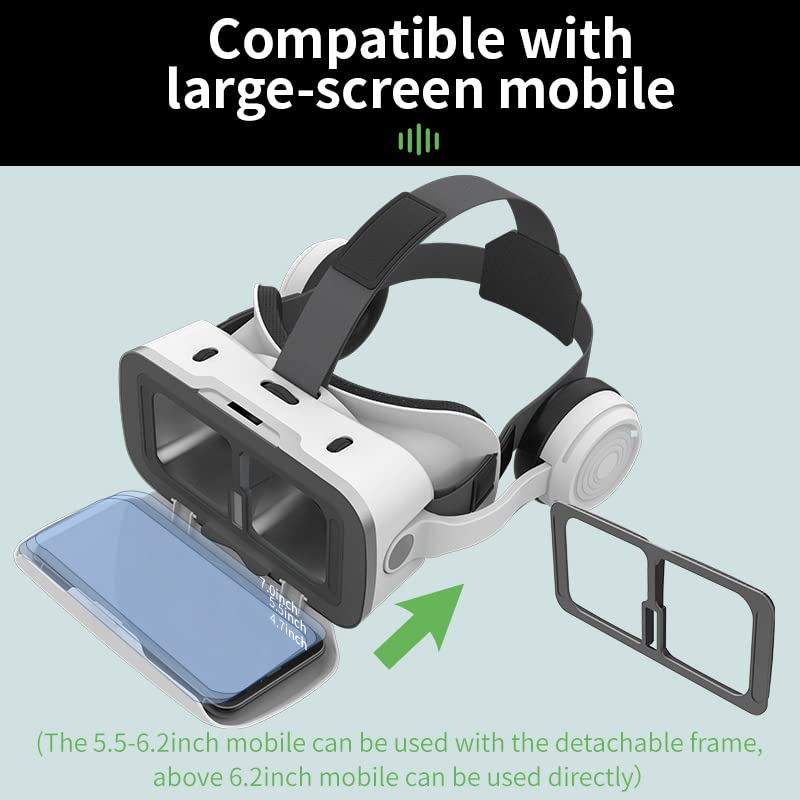 VR, occhiali per cellulare, protezione degli occhi 3D, occhiali VR, cellulare, HD, anti-blu, lenti VR per iPhone, Samsung Android 4,7-7,2 pollici VR, occhiali per cellulare, protezione degli occhi 3D, occhiali VR, cellulare, HD, anti-blu, lenti VR per iPhone, Samsung Android 4,7-7,2 pollici