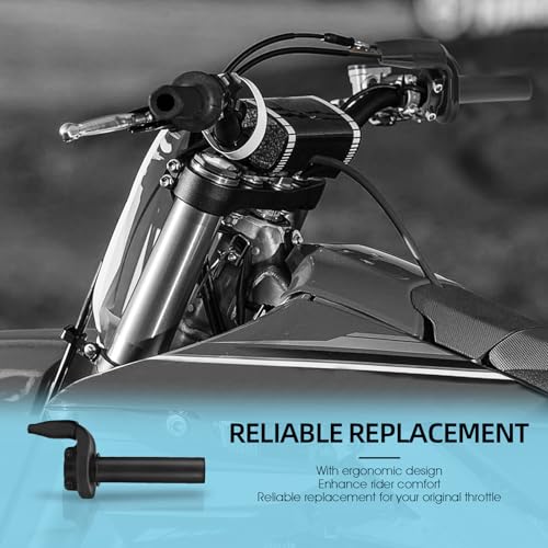 Image of Dirt Bike Throttle Assembly with Throttle Cable