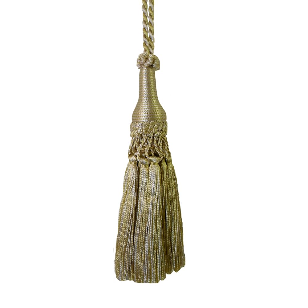 Photo 1 of 1 Pack Decorative Tassel with Hanging Loop, 13.78 in Total Length – Elegant Curtain Tieback, Door Handle Ornament, and Home Décor Accent - E96147_G