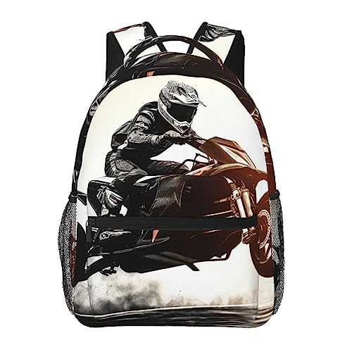 Sac à dos Rider Racing Car Print aux finitions soignées