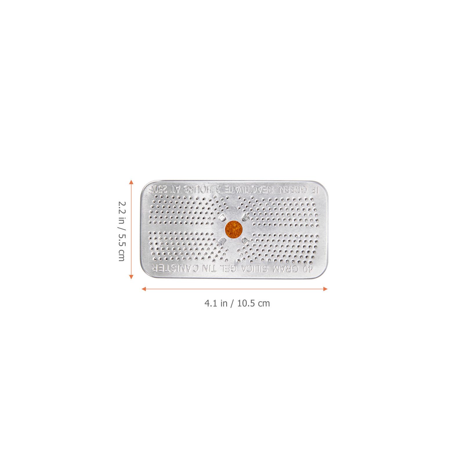 Pacchetti Gel di Silice da 40 Gram in Alluminio Arancione, Assorbitori di Umidità Riutilizzabili per Elettronica e Armadi, Confezione da 5 Pezzi Sicuri e Pratici