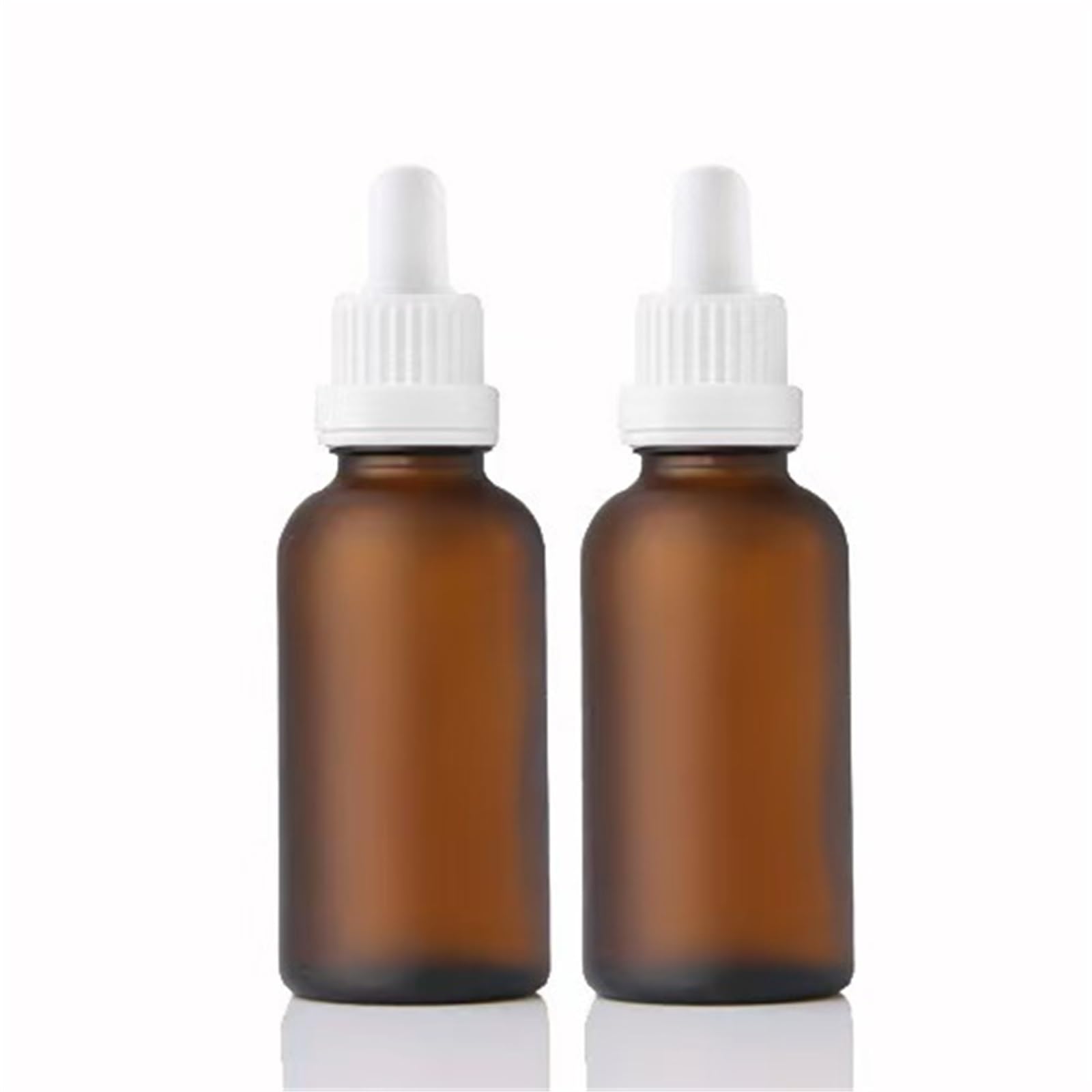 TRRYUIP Mini Pipette Dropper Bottle 20ml 30ml Frosted Amber Glass Dropper Bottle Perfume Matte Brown Container 10ml Serum Flavor Travel(4,50pcs,15ml)