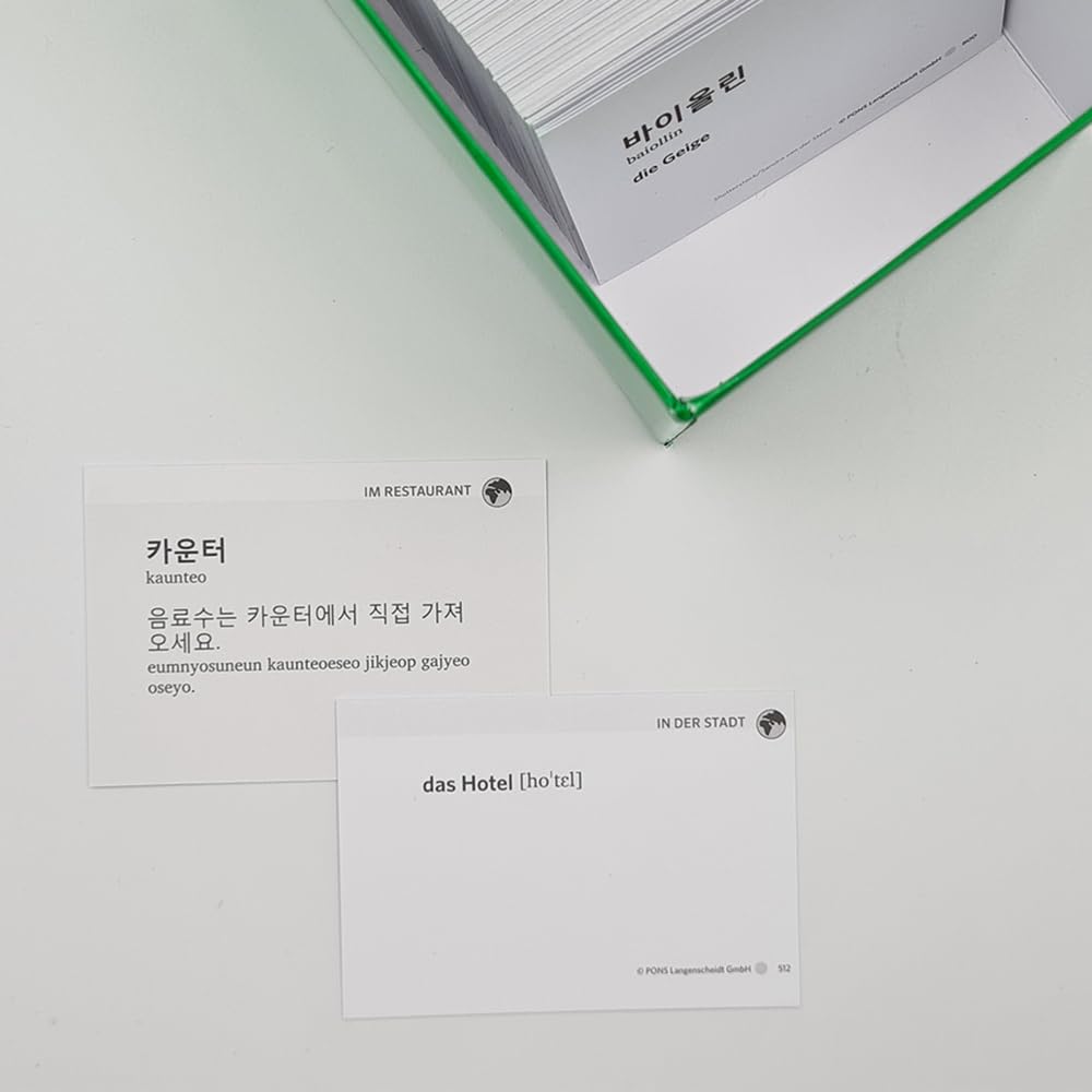 PONS Power-Vokabelbox Koreanisch in 4 Wochen: Schnell und einfach Vokabeln lernen mit 800 Karten