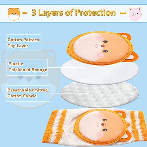 Nevesono 2 Pairs Baby Knee Pads For Crawling thumb #2