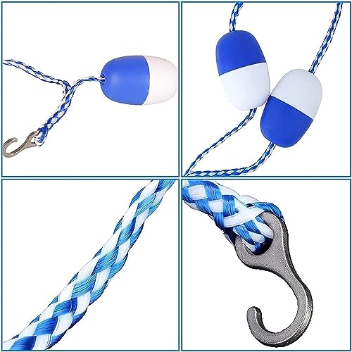 Kits de cuerda divisora de seguridad para piscina y flotador, líneas de boya de carril para piscinas enterradas, comerciales, públicas, ideales para competiciones