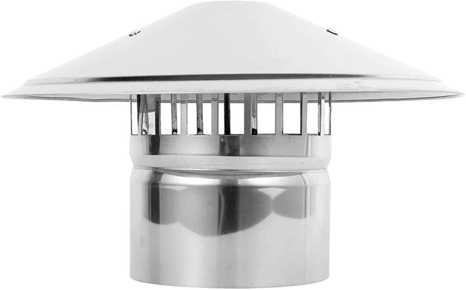 LMMIAOZ Chimney Cap rotating chimney cowl cap, Stainless Steel Chimney Cowl watertight Round Air Vent Cowl Cap (110mm)