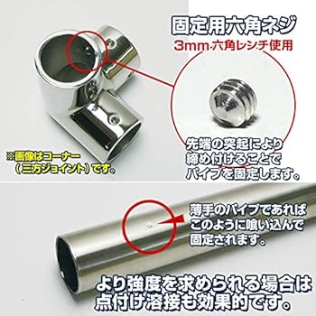 パイプ型＆サークルペンダント型セット 楽天市場】SUS316 ステンレス パイプスタンド 22mm 角度調整可能