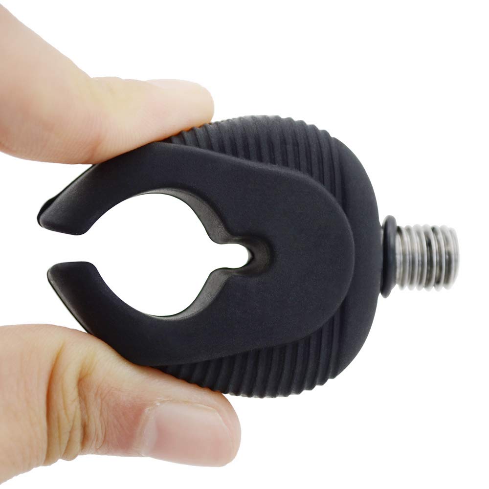 Lot De 4 Supports Canne à Pêche Carpe - Filetage 3/8" - Couleurs Vives - Pour Pod De Pêche - Noir