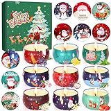 Set regalo candele profumate, candele natalizie regali per donne, 9 candele profumate in cera di soia naturale da 2,5 once, piccole candele profumate per aromaterapia per colleghi, mamma