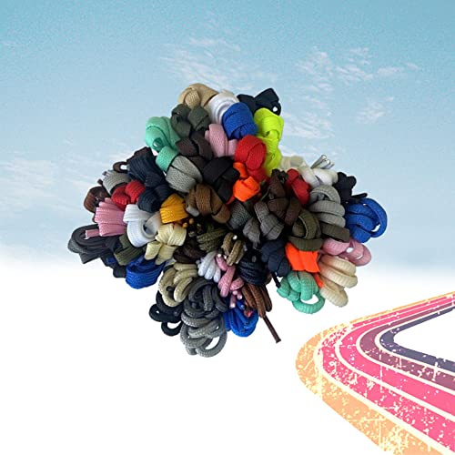 Image of Flat Shoelaces 5 /16 inch (4 Pair) - For sneakers and converse shoelaces replacements