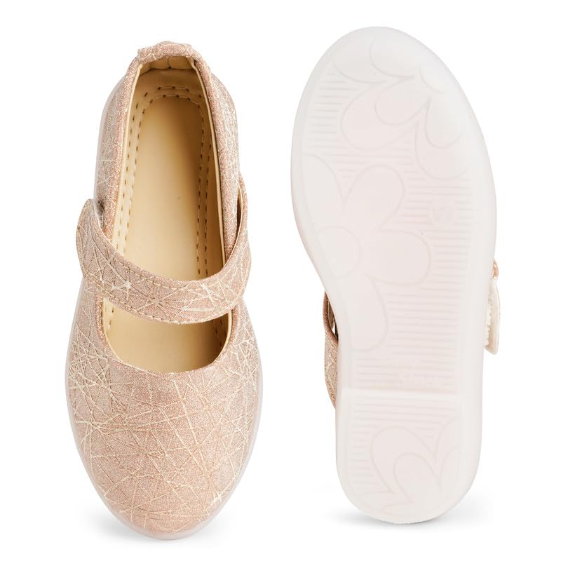 CHIU Baby Girls Round Toe Plain Ballerinas 5 51hrdbeRycL