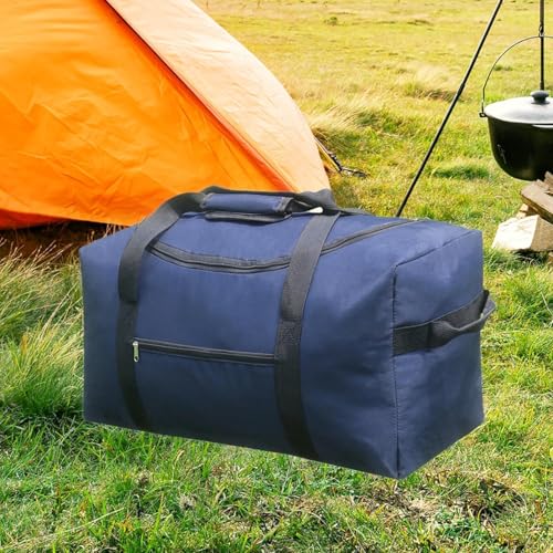 Outdoor Camping Storage Bag Waterproof Oxford Bag Folding Portable Handbag Luggage Carrier for Picnic Beach Camping, S4