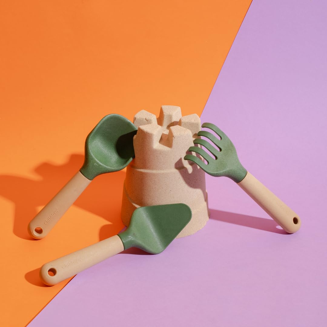 ChildGen Gardening Tools Set, Mini Tools for Shaping Play Sand & Sensory Play, Creative Outdoor & Indoor Fun for Kids