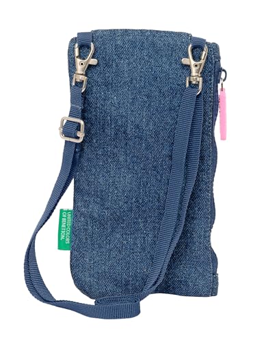 Benetton Denim – Mobile Phone Wallet, Standard Wallet, for Mobile, Comfortable and Versatile, Quality and Resistance, 19 x 10 cm, Denim Colour, Cowgirl, Estándar, Casual, Cowgirl, Estándar,2