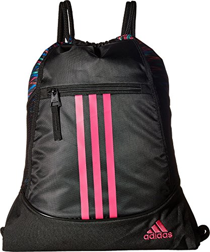 Image of adidas Alliance II Sack Pack, One Size, Black Twister /Black /Shock Pink