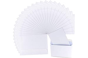 Pralb 200-Pack Blank White Kraft Paper 4 x 6 Envelopes