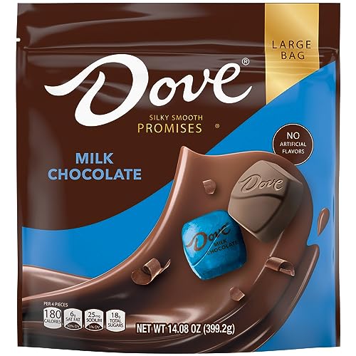 Image of DOVE PROMISES Milk Chocolate Candy, Individually Wrapped, 14.08 oz Bag