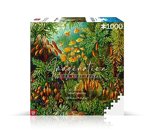 Good Loot Jigsaw Puzzle Imagination Series Ernst Haeckel Muscinae Detailed Image Bright Colors Durable Product Numerous Hours of Fun Family Entertainment 1000 Elementens 68x48 cm