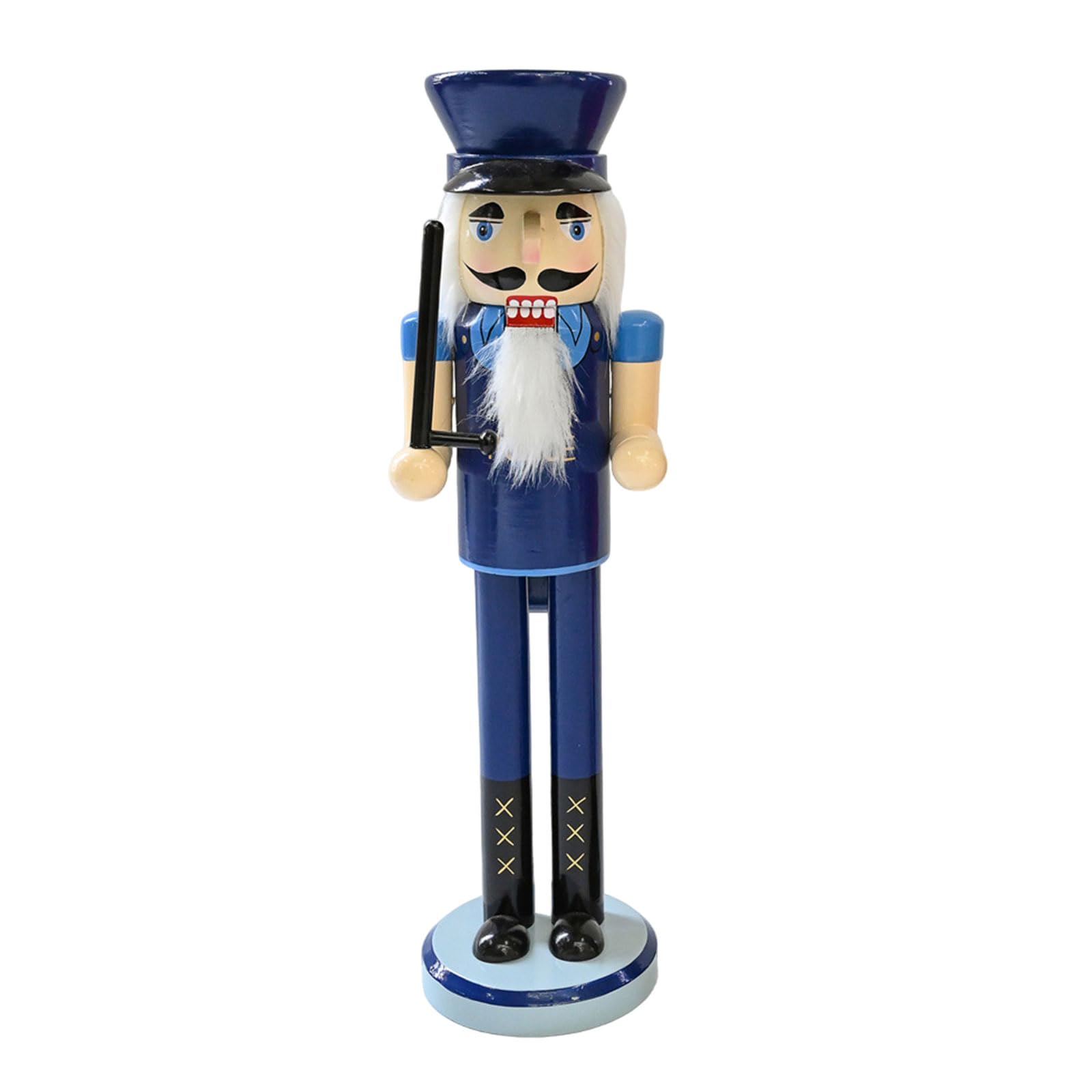 Buxuaaaa Nutcrackers Figurine Ornament Delicate Soldier Statue Wood Desk Decorations Soldier Party Ornament Christmas Parties Present for Kids