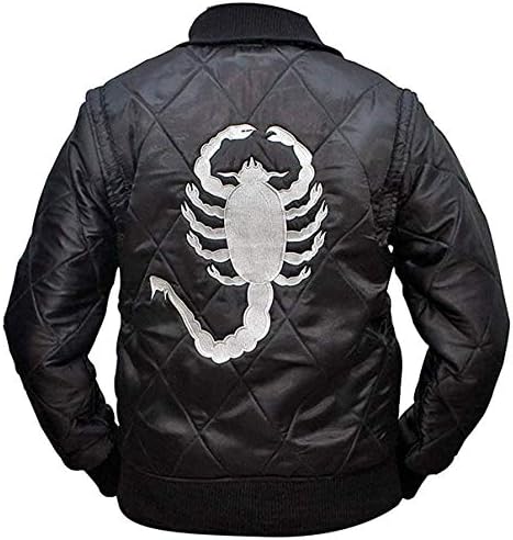 Jaqueta Bomber de Cetim Masculina Spazeup com Logotipo Scorpion