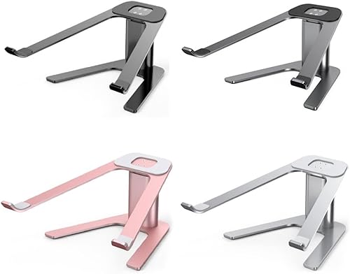 Miniatura 2 de Soporte portátil de aleación de aluminio de 11 a 18 pulgadas para computadora portátil con base portátil para soporte de computadora antideslizante