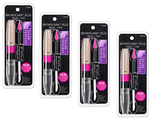 Browscara Plus Treat +Tint, Conditioning Brow Serum and Tinted Brow Gel, Blonde, 4 pk