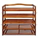 Deuba Schuhregal Schuhschrank Massiv Holz XXL 5 Etagen 82 x 95 x 26 cm Schuhbank Schuhablage Schuhständer Holzregal Flur