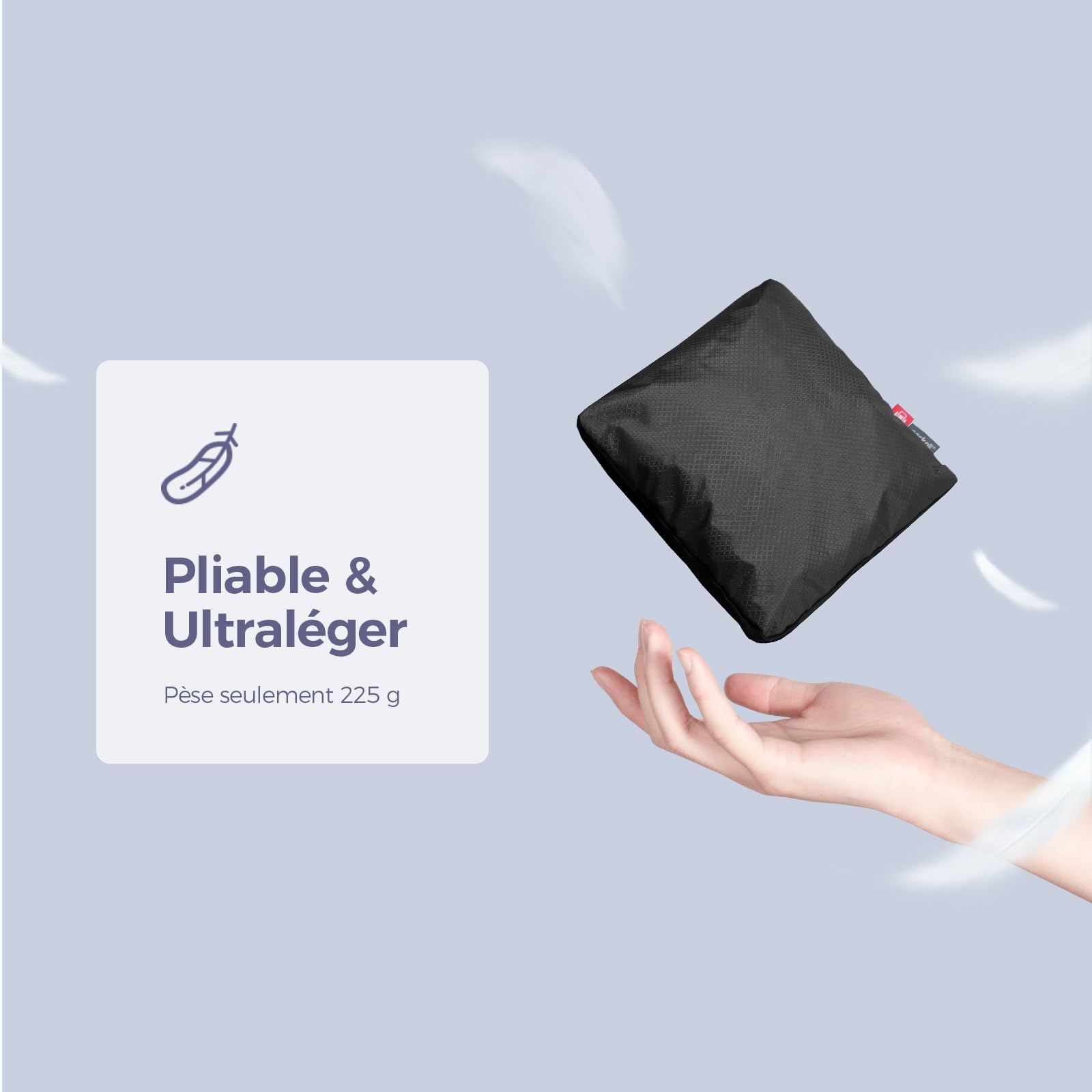 pack all Sac de Voyage Pliable 45 L, Léger et Résistant à l'eau, Noir | Sac de Voyage Week-end en Nylon Anti-Déchirure, Fermetures Éclair YKK Fluides, Ultra Léger et Portable, Coutures Renforcées