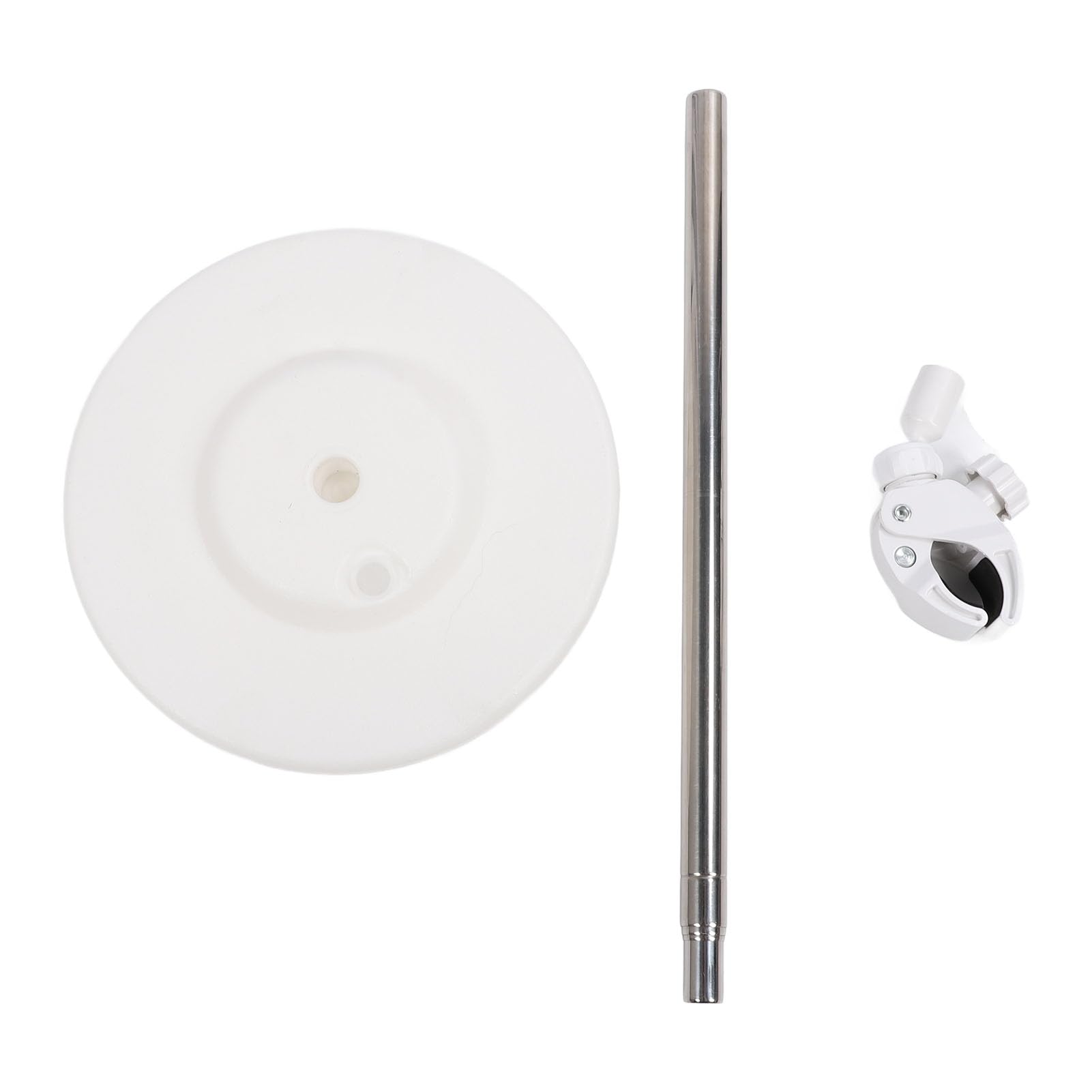 Poralynnea Hair Dryer Stand Stainless Steel Telescopic Pole Adjustable Rotatable Angle Floor Blower Holder for Bathroom