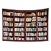 LYHNB Tapisserie Bibliothèque Livres Bibliothèque Art Tapisserie Murale Tapisserie Tapisserie Pour Chambre À Coucher, Tapisseries De Décoration Murale Pour La Maison Couvre-Lit Double Feuill 130x150CM