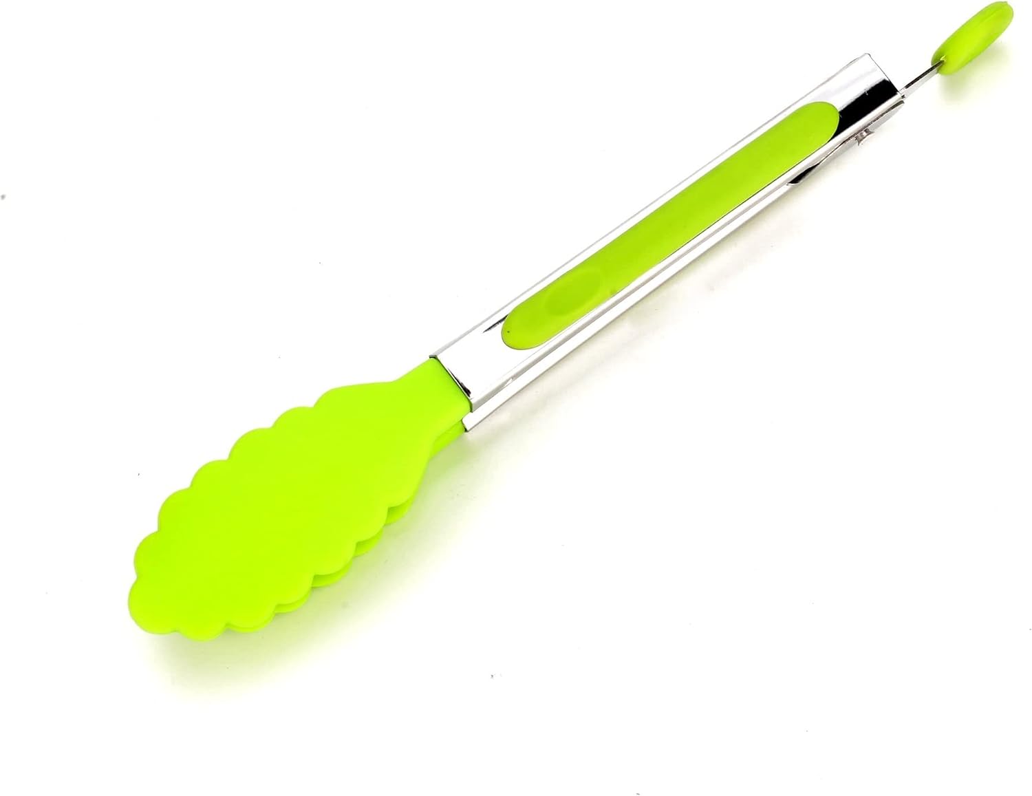 Cooking Tongs 1pc Heat-Resistant BBQ Nylon Food Tong Creative Non-Slip Nylon Bread Tong Serving Tong Kitchen Accessories Tongs(Yellow)