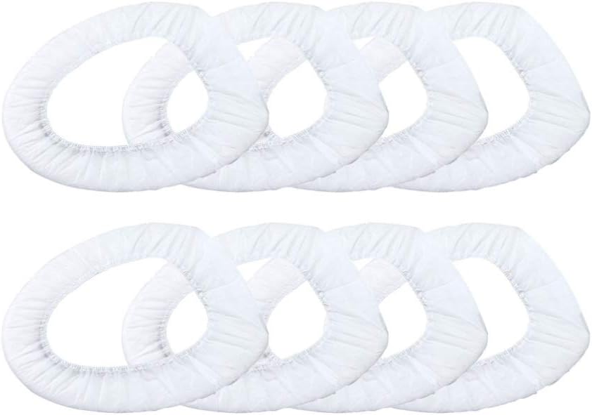 50pcs Disposable Toilet Seat Covers Non Woven Potty Seat Cushion Pads Protection for Home Hotel Outdoor Travel