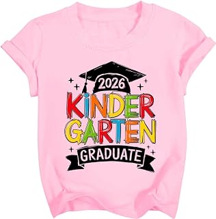 Kindergarten Graduation Shirt for Kids Girls Boys 2026 Peace Out Kindergarten Tshirts Last Day of School Tee Top