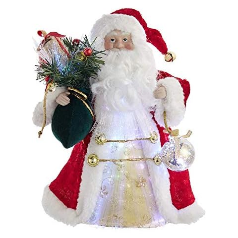Kurt Adler 12-Inch LED Santa Treetop Cover